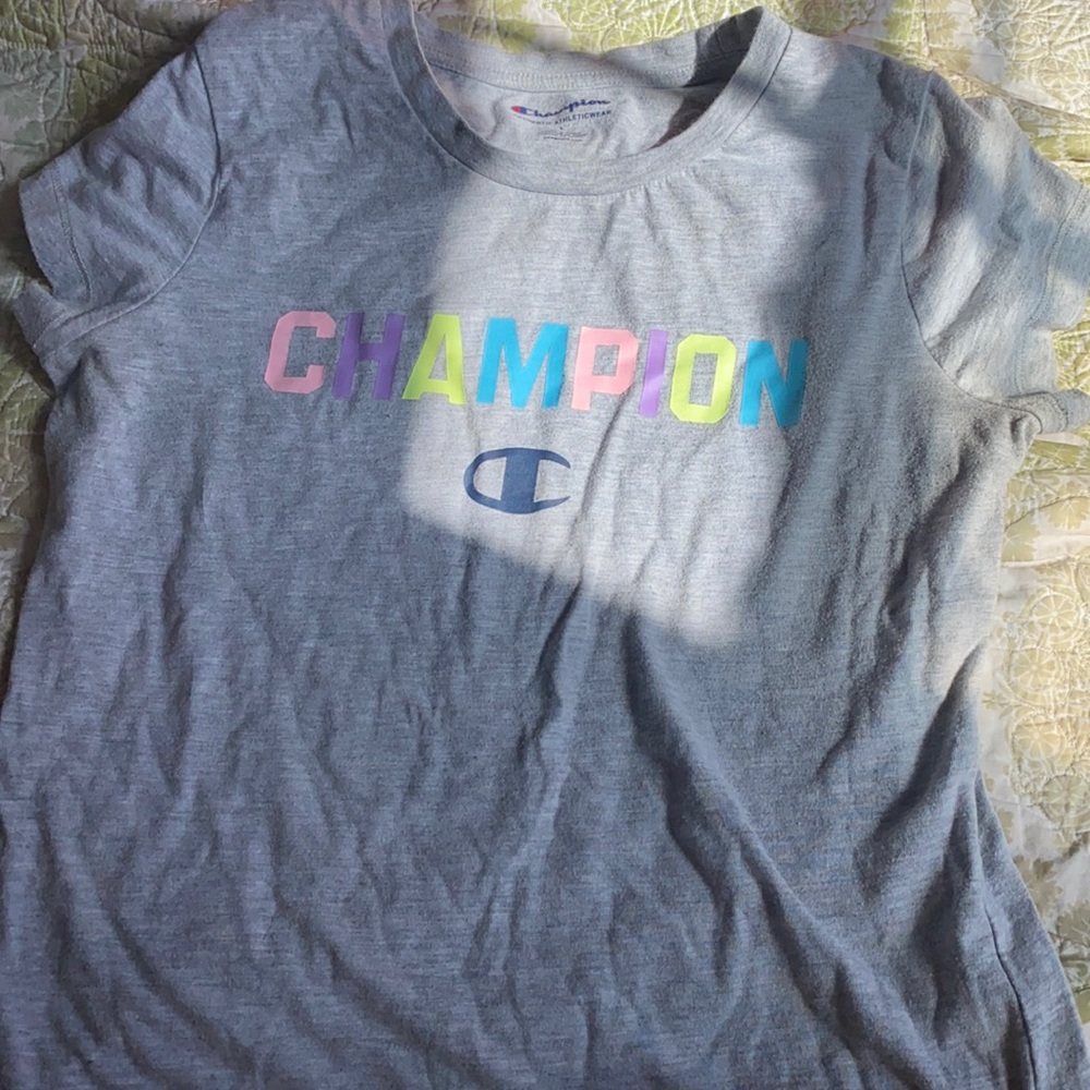 Girls Gray Champion Shirt